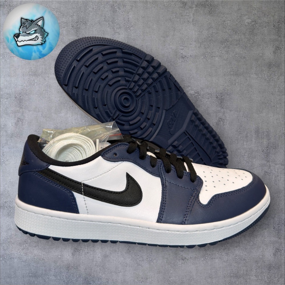 Nike Air Jordan 1 Retro Low Golf Shoes Midnight Navy Men's Size 10 DD9315-104